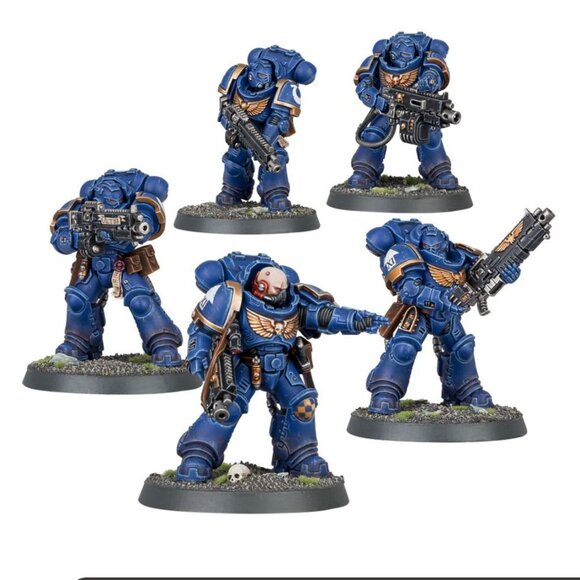 WARHAMMER Space Mairines HEAVY INTERCESSORS- 5 Miniatures - Picture 2 of 5